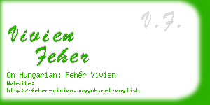 vivien feher business card